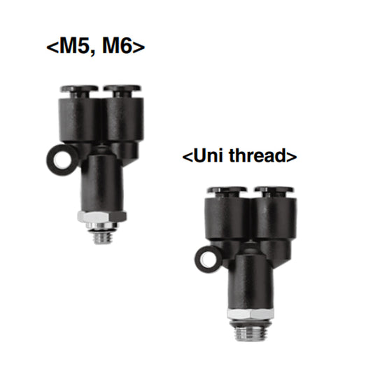 ข้อต่อลม Fittings SMC One-touch code KRW12-03SW2