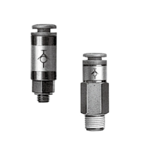 ข้อต่อลม Fittings SMC Self-seal code KCH06-02S