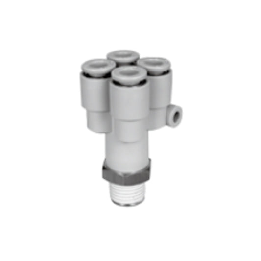 ข้อต่อลม Fittings SMC One-touch code KGUD04-01