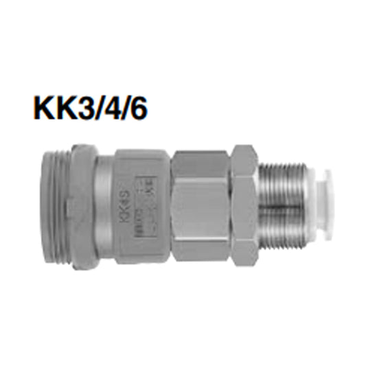 ข้อต่อลม Fittings SMC One-touch code KK4S-08E