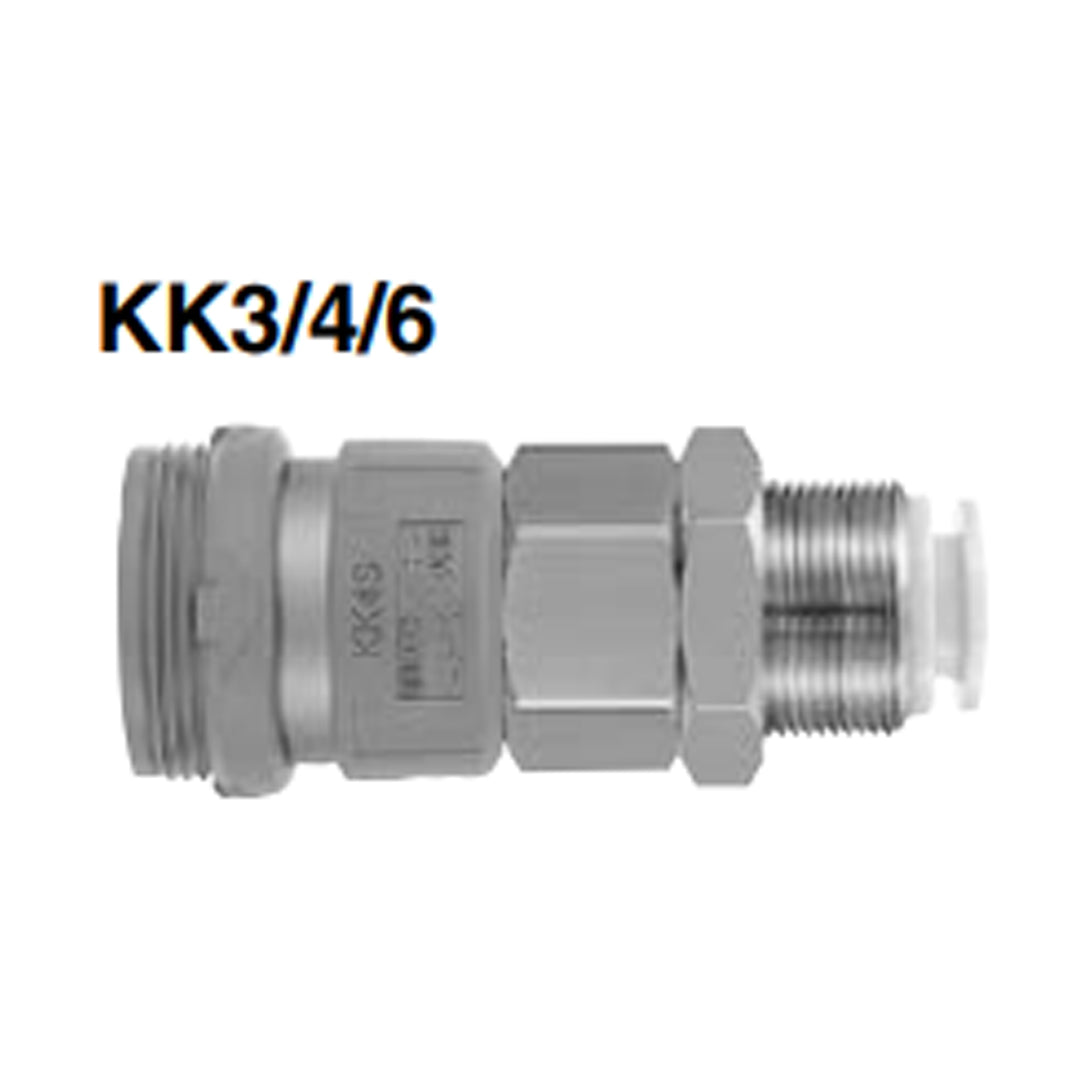 ข้อต่อลม Fittings SMC One-touch code KK3S-08E
