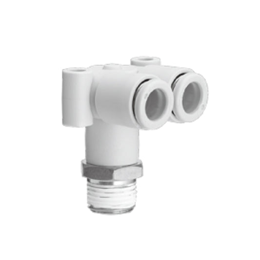 ข้อต่อลม Fittings SMC One-touch Fittings code KQ2LU08-01_S