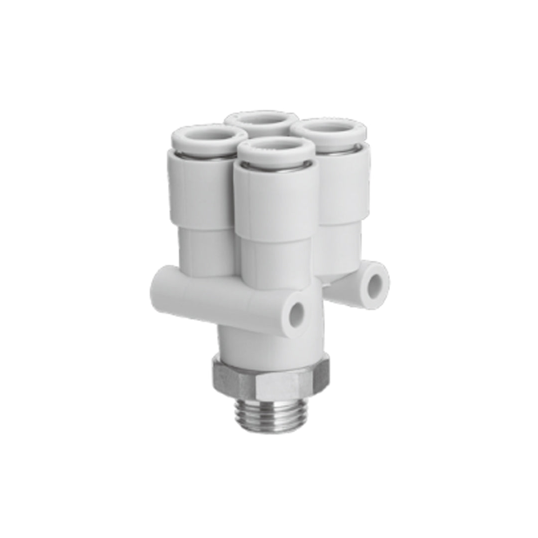 ข้อต่อลม Fittings SMC One-touch Fittings code KQ2UD04-01-☐P