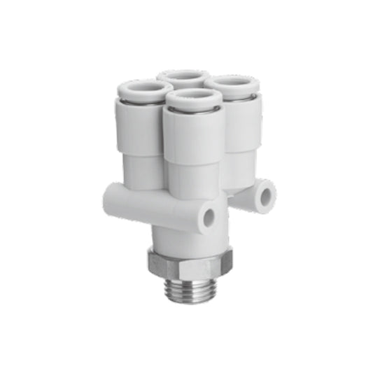 ข้อต่อลม Fittings SMC One-touch code KQ2UD06-G01G