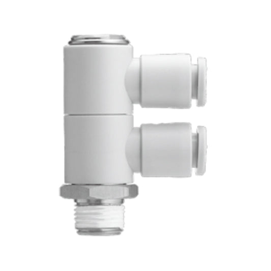 ข้อต่อลม Fittings SMC One-touch Fittings code KQ2VD10-04-S