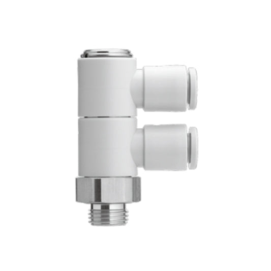 ข้อต่อลม Fittings SMC One-touch Fittings code KQ2VD12-03-☐P