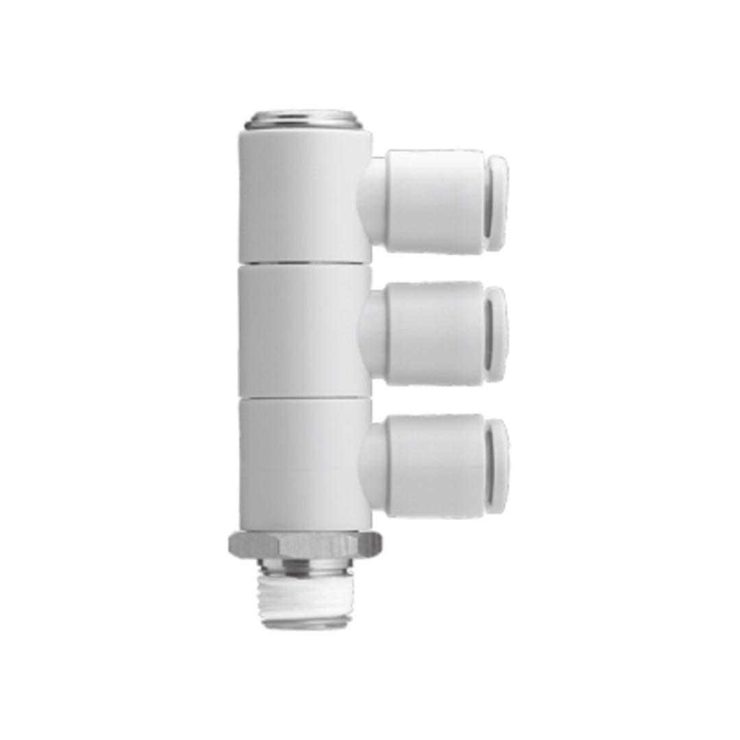 ข้อต่อลม Fittings SMC One-touch Fittings code KQ2VT08-03-S