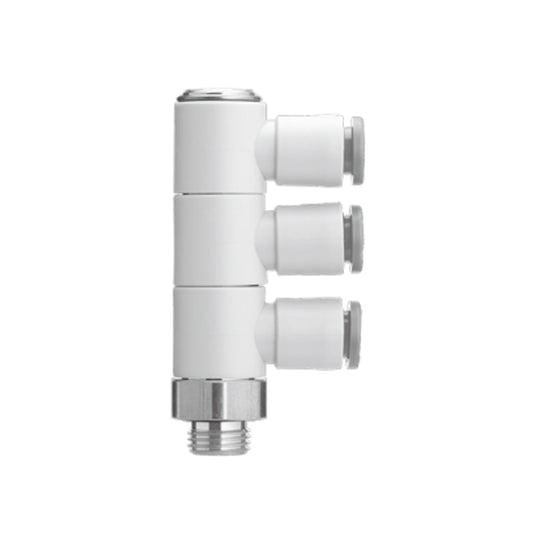 ข้อต่อลม Fittings SMC One-touch Fittings code KQ2VT11-37☐P