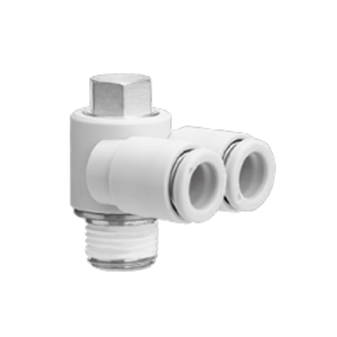 ข้อต่อลม Fittings SMC One-touch Fittings code KQZ08-02-_S