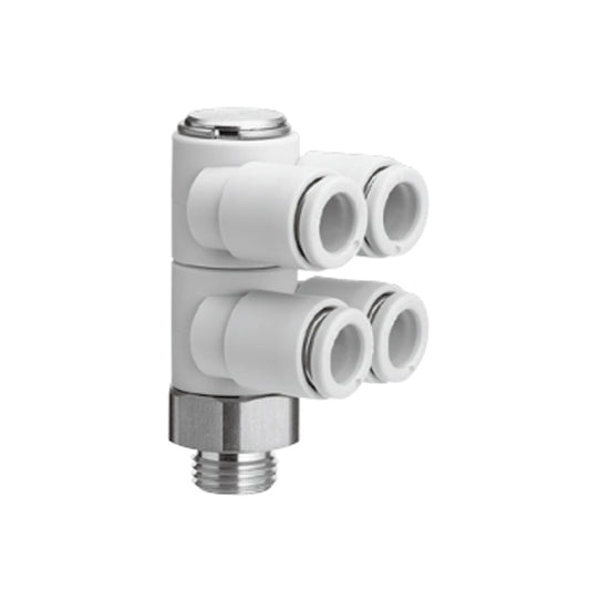 ข้อต่อลม Fittings SMC One-touch Fittings code KQ2ZD06-01-☐P
