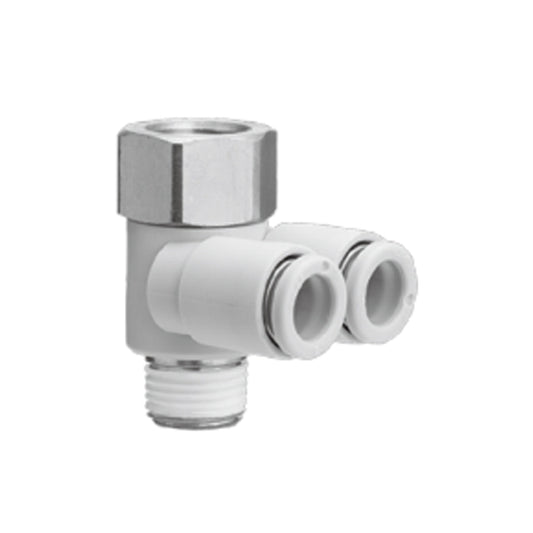 ข้อต่อลม Fittings SMC One-touch Fittings code KQZ2F12-04_S
