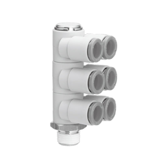 ข้อต่อลม Fittings SMC One-touch Fittings code KQ2ZT11-37 S