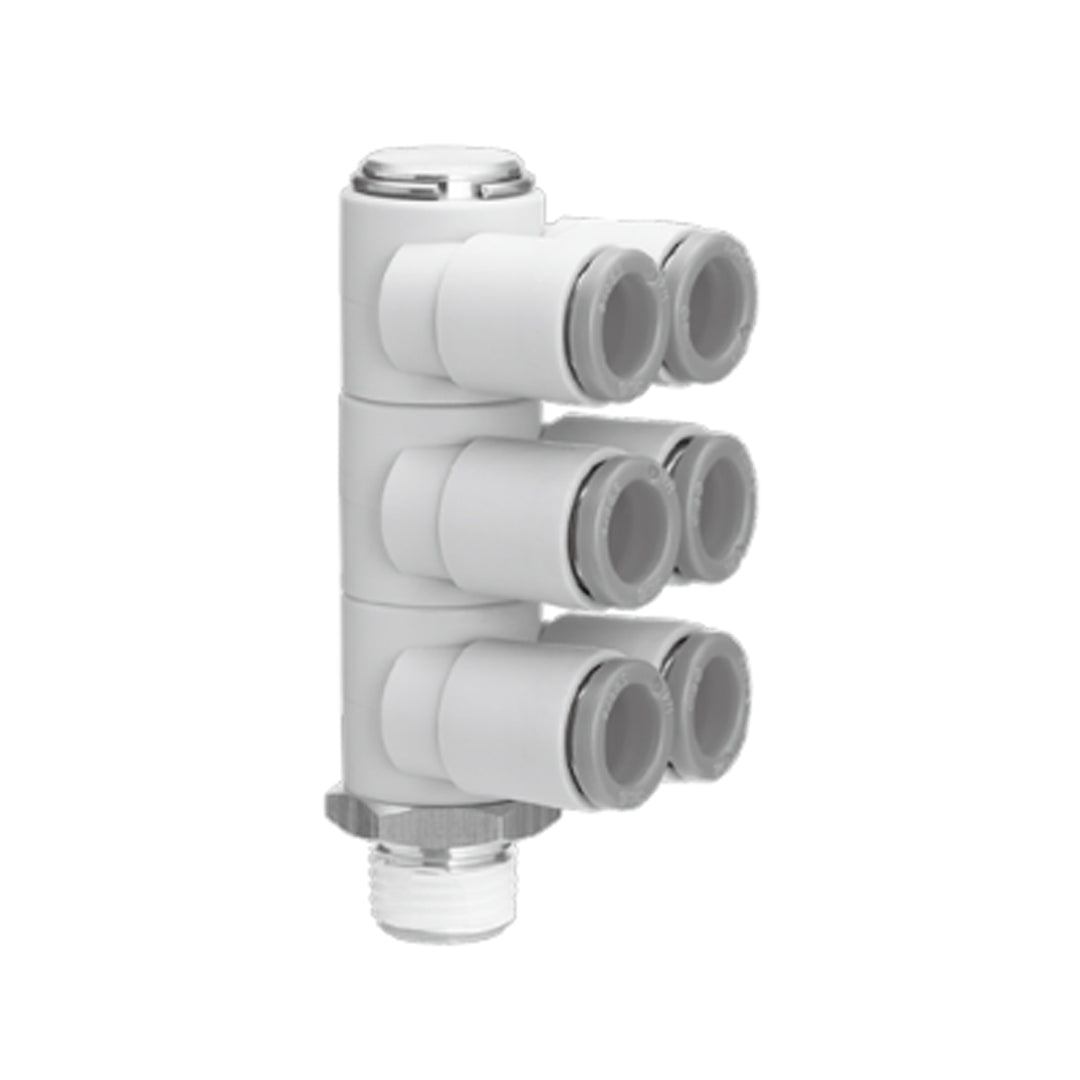 ข้อต่อลม Fittings SMC One-touch Fittings code KQ2ZT13-36 S