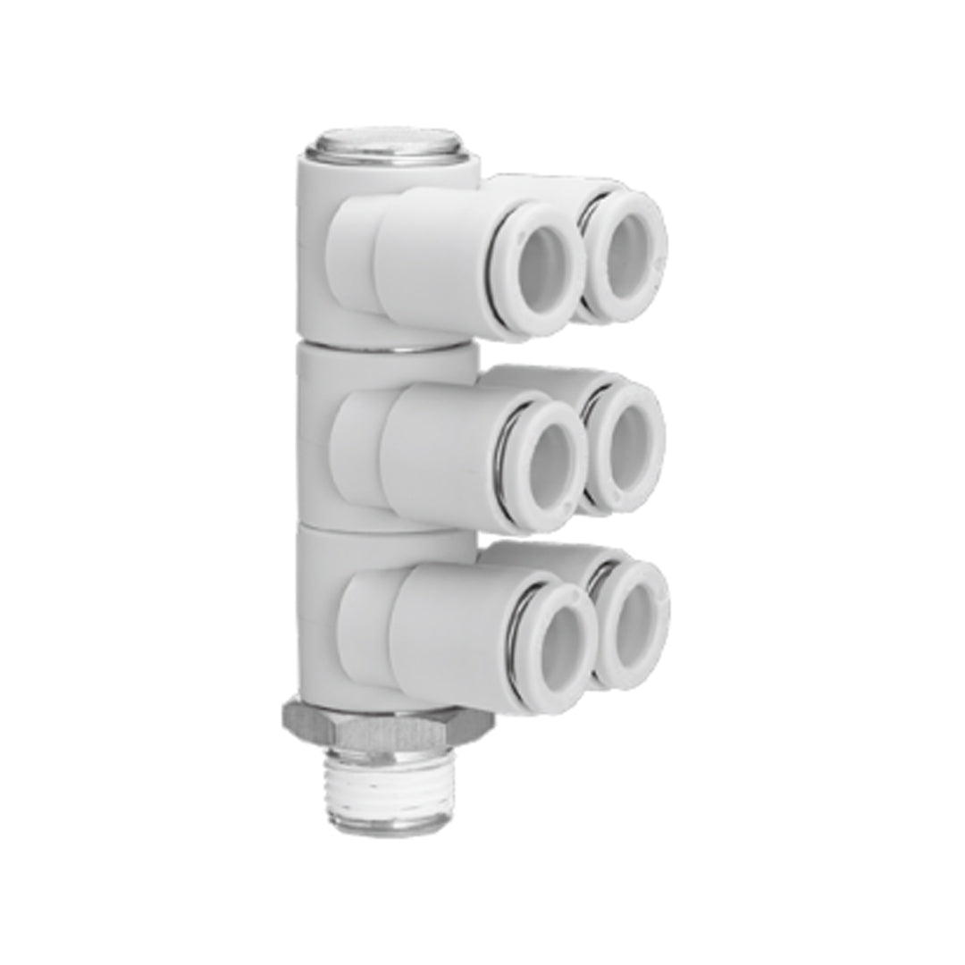 ข้อต่อลม Fittings SMC One-touch Fittings code KQZ2T12-03_S