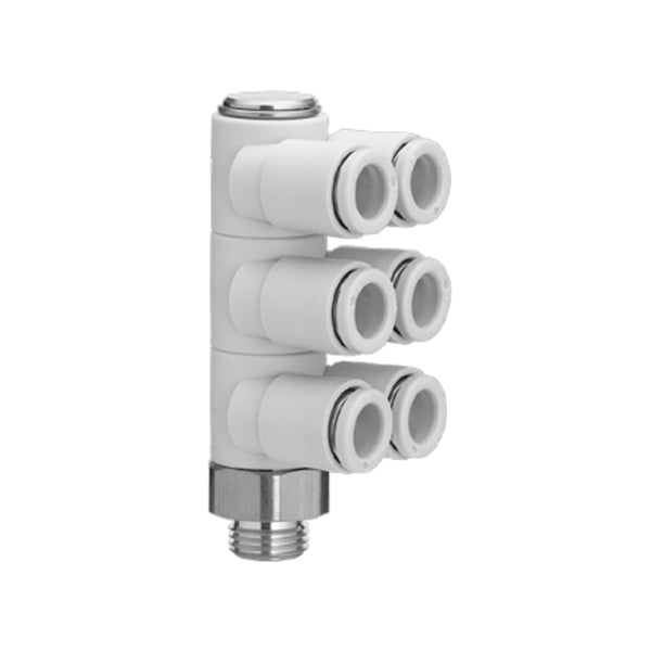 ข้อต่อลม Fittings SMC One-touch Fittings code KQ2ZT12-04-_P
