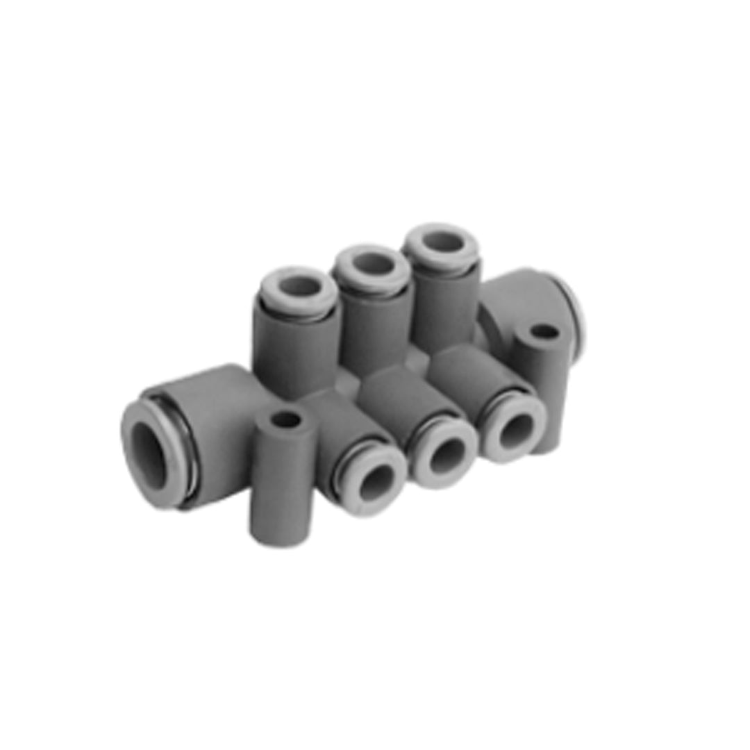 ข้อต่อลม Fittings SMC One-touch code KRM11-06-10-10