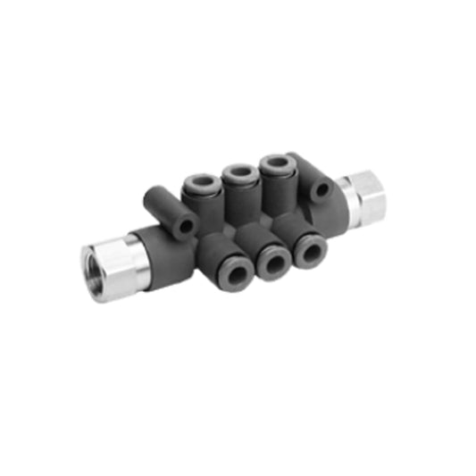 ข้อต่อลม Fittings SMC One-touch code KRM12-05-02-6