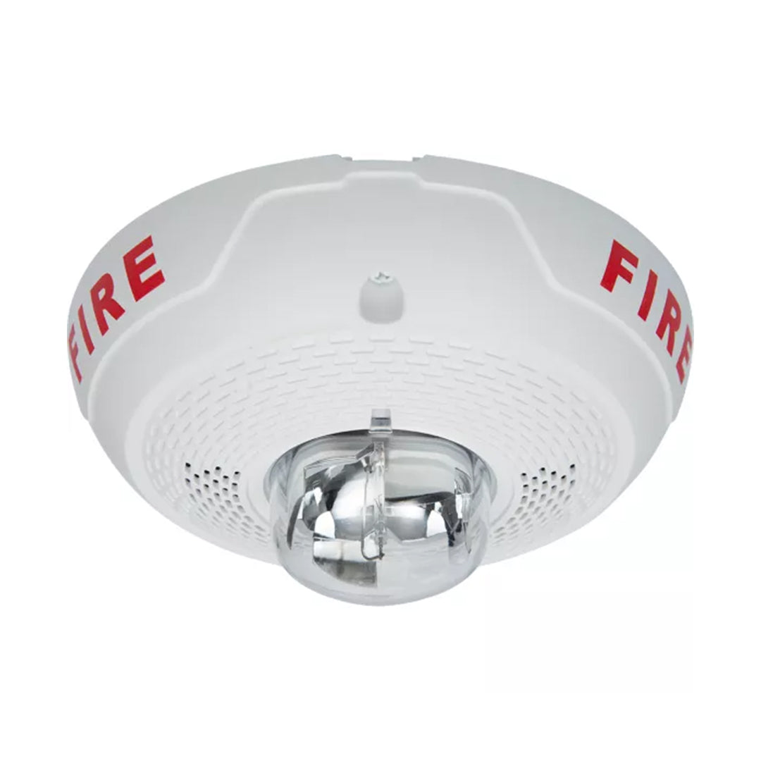 Fire Life Safety อุปกรณ์ป้องกันอัคคีภัยในอาคาร NOTIFIER Ceiling Speaker Strobe code SPSCWL-P