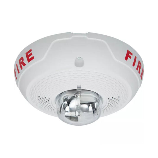 Fire Life Safety อุปกรณ์ป้องกันอัคคีภัยในอาคาร NOTIFIER Ceiling Speaker Strobe code SPSCWL