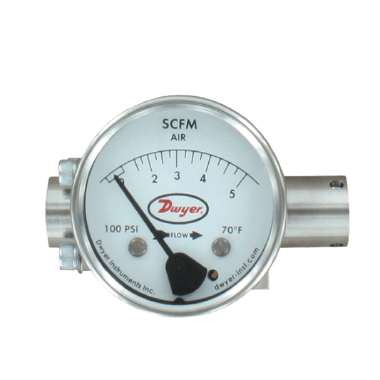 Flowmeter Dwyer มิเตอร์วัดอัตราการไหลแบบ DTFF  (Water) DTFF-1S-40W