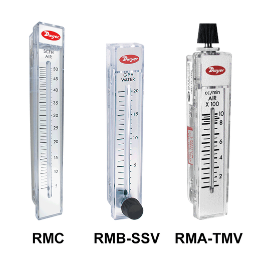 Flowmeter Dwyer โพลีคาร์บอเนตซีรีส์ RM Rate-Master®  RMA-22