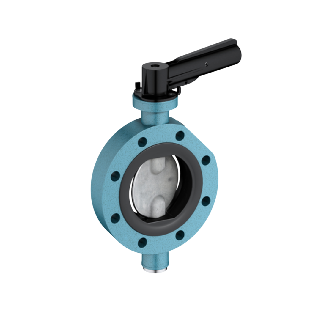 EBRO Butterfly Valve Wafer Type TW100 GD-AlSi9Cu3 Aluminiumalloy 100 DN 4 นิ้ว 6 บาร์
