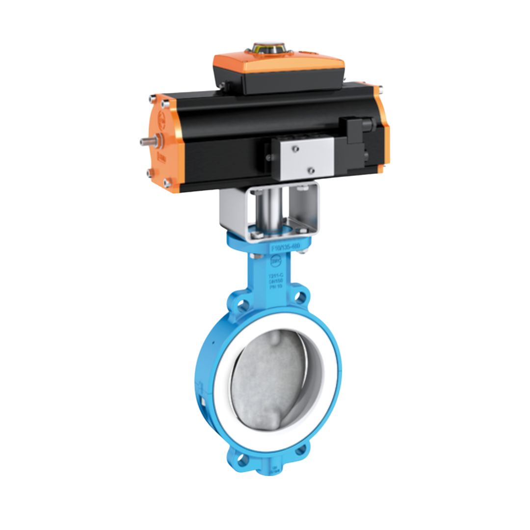 EBRO Butterfly Valve Wafer Type T211-C EN-JS 1049 Cast Iron 65 DN 2½ นิ้ว 10 บาร์