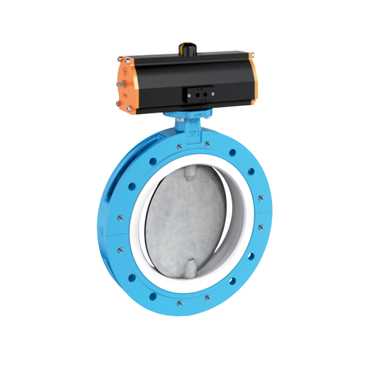 EBRO Butterfly Valve PTFE-lined T212-A EN-JS 1025 Cast Iron 600 DN 24 นิ้ว 6 บาร์