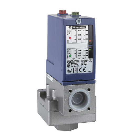 Pressure Sensor & Pressure Switch เซ็นเซอร์วัดความดัน Telemecanique Sensors code XMLB002A2S11