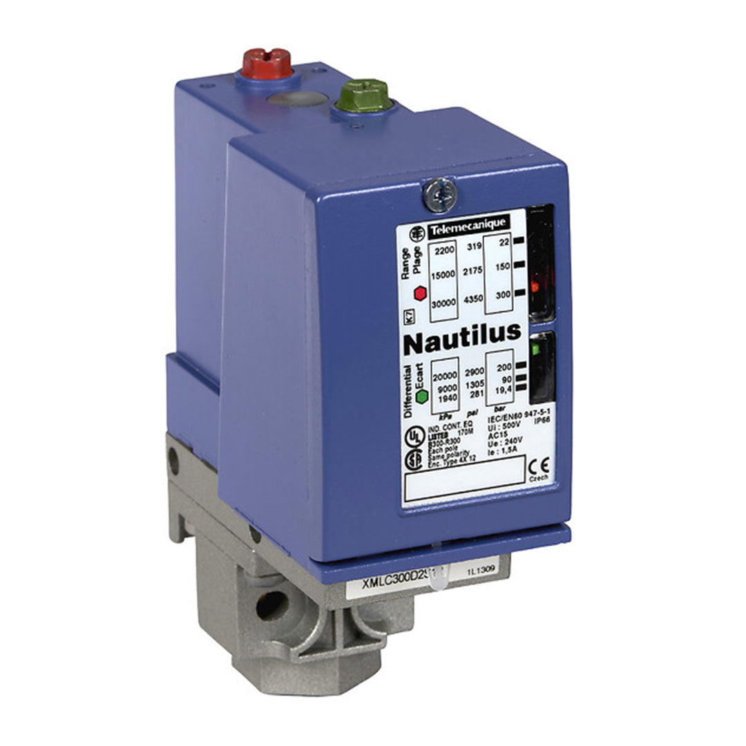 Pressure Sensor & Pressure Switch เซ็นเซอร์วัดความดัน Telemecanique Sensors code XMLC300D2S12