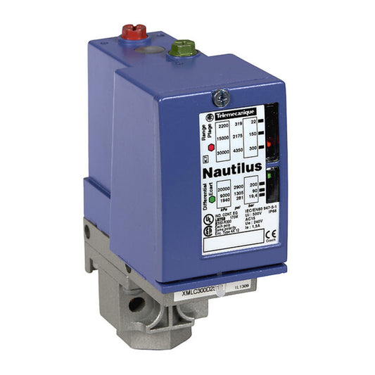 Pressure Sensor & Pressure Switch เซ็นเซอร์วัดความดัน Telemecanique Sensors code XMLC300D2S12