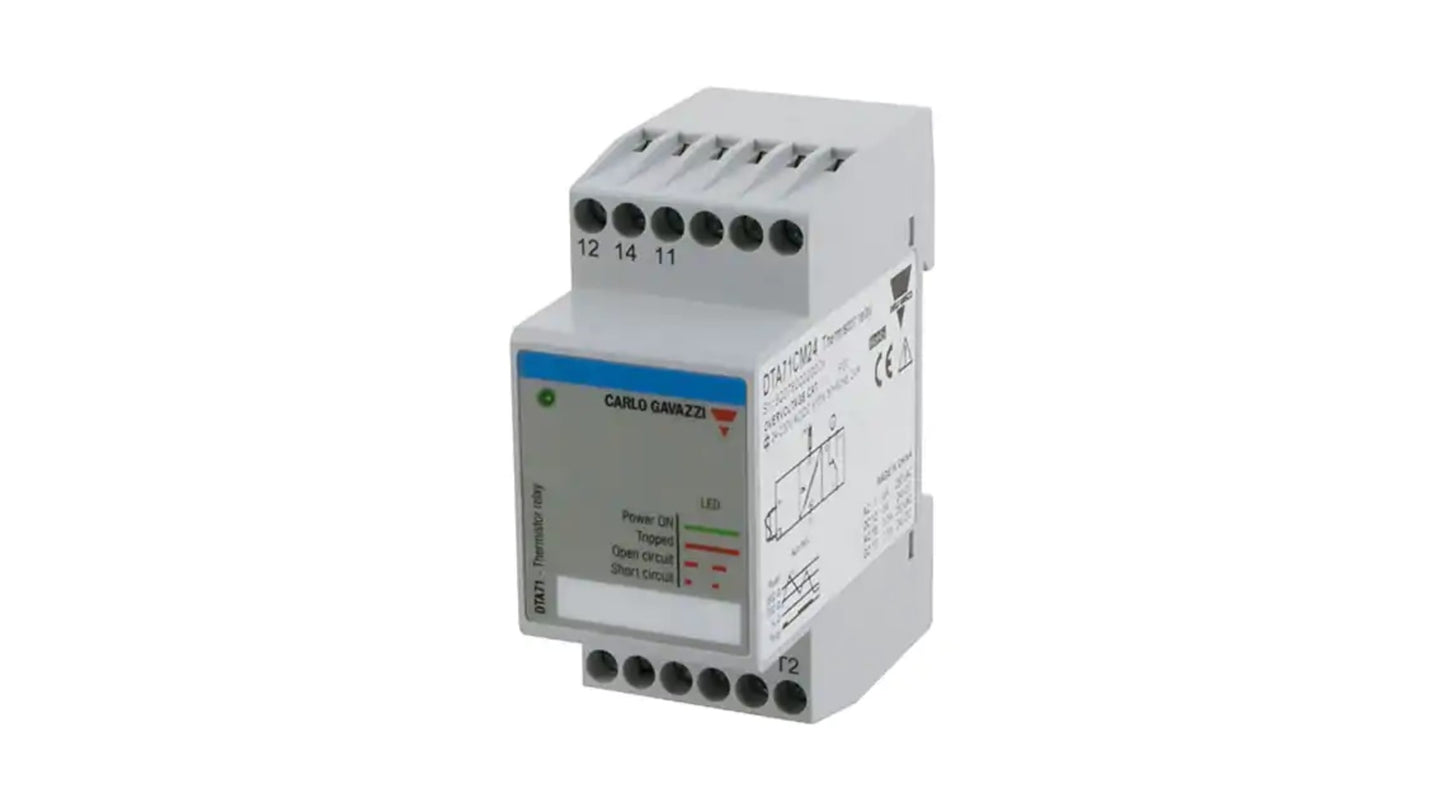 Carlo Gavazzi Thermistor Motor Protection Monitoring Relay Code DTA71CM24