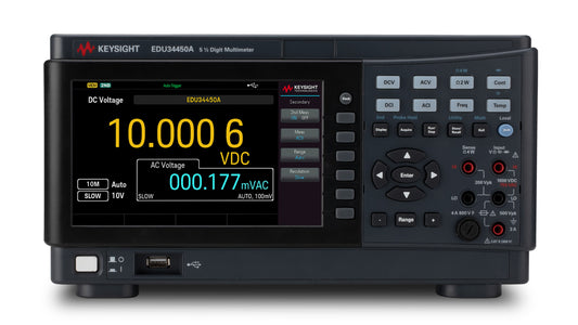 Keysight Technologies รหัส EDU34450A Bench Digital Multimeter, True RMS, 3A ac Max, 3A dc Max, 750V ac Max