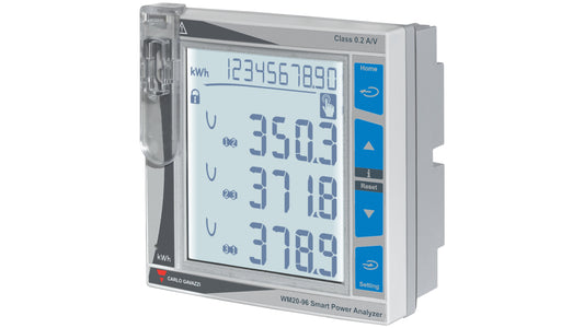 Carlo Gavazzi LCD Digital Panel Multi-Function Meter for Power Code WM20AV53H