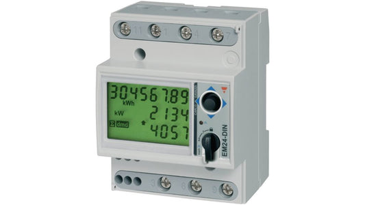 Carlo Gavazzi 3 Phase LCD Energy Meter Code EM24DINAV93XM1X