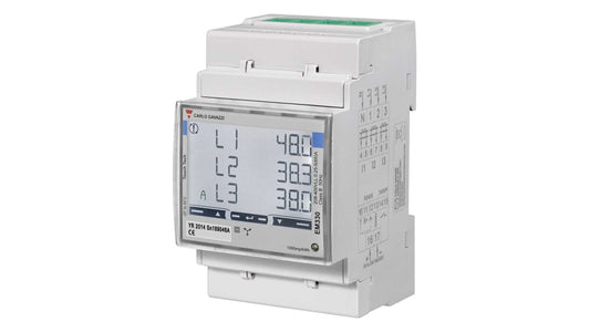 Carlo Gavazzi 3 Phase LCD Energy Meter Code EM330DINAV53HM1PFB