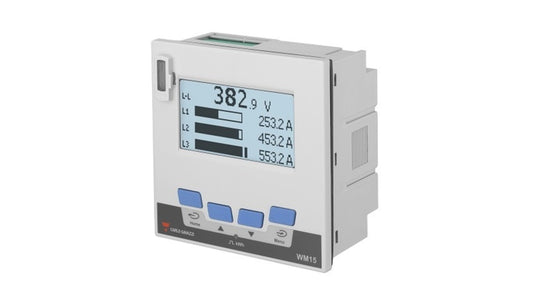 Carlo Gavazzi 3 Phase LCD Energy Meter Code WM1596AV53XOSPFB