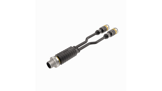 Turck Straight Female 8 way M12 to Straight Male M12 Sensor Actuator Cable รหัส VBRK8-2RSC4.870T-0,15/ 0,15/TXL4000