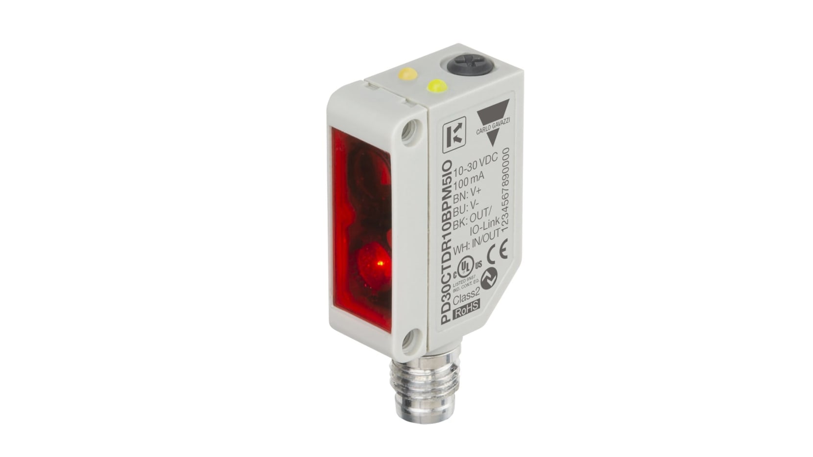 Carlo Gavazzi Diffuse Photoelectric Sensor Code PD30CTDR10BPM5IO