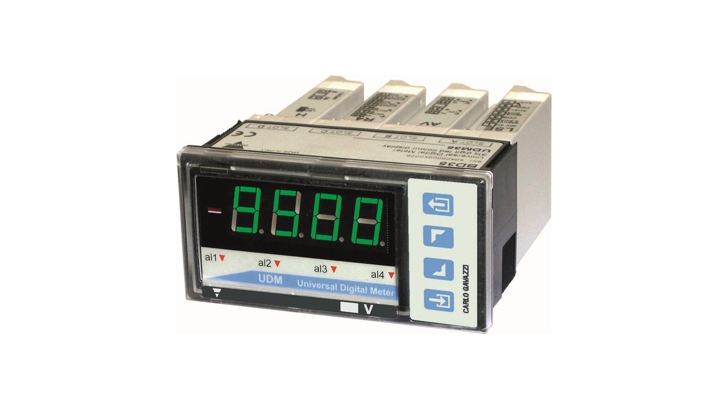 Carlo Gavazzi LED Indicator Digital Panel Multi-Function Meter for Display Facade Code BD40