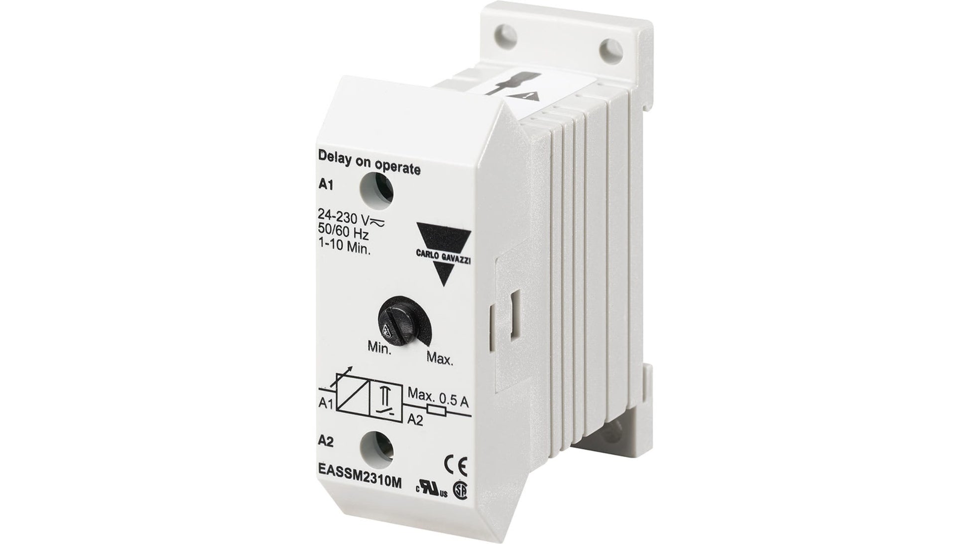 Carlo Gavazzi DIN Rail Mount Timer Relay Code EASSM2310M