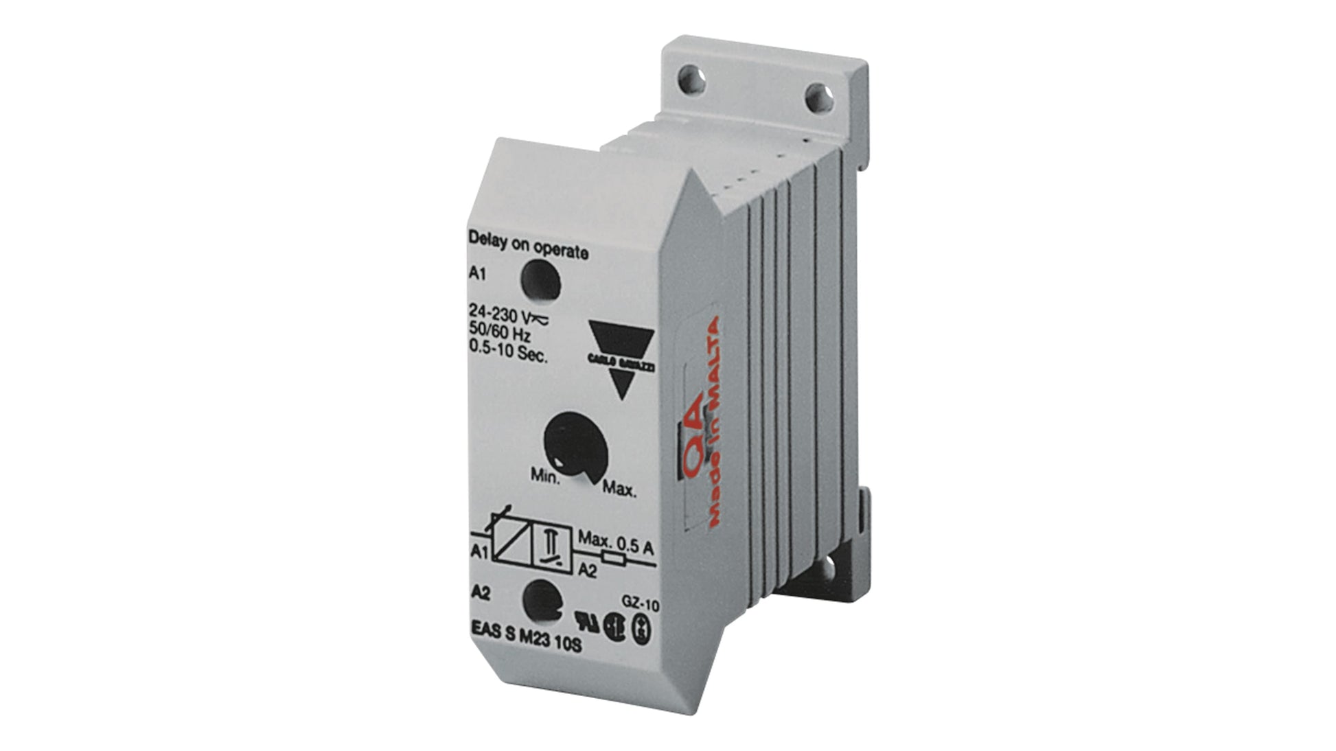 Carlo Gavazzi DIN Rail Mount Timer Relay Code EASSM2310S