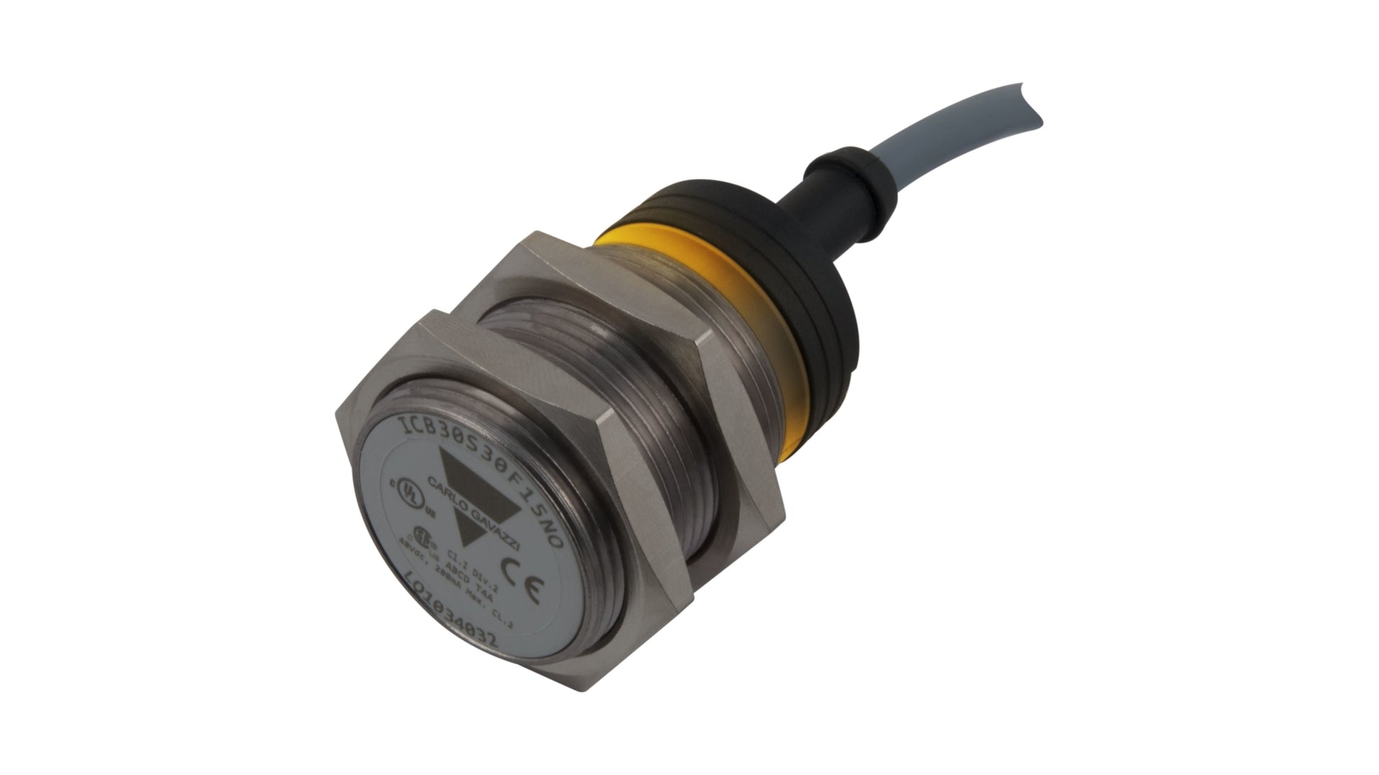 Carlo Gavazzi ICB30 Series Inductive Barrel-Style Inductive Proximity Sensor Code ICB30S30F15PC