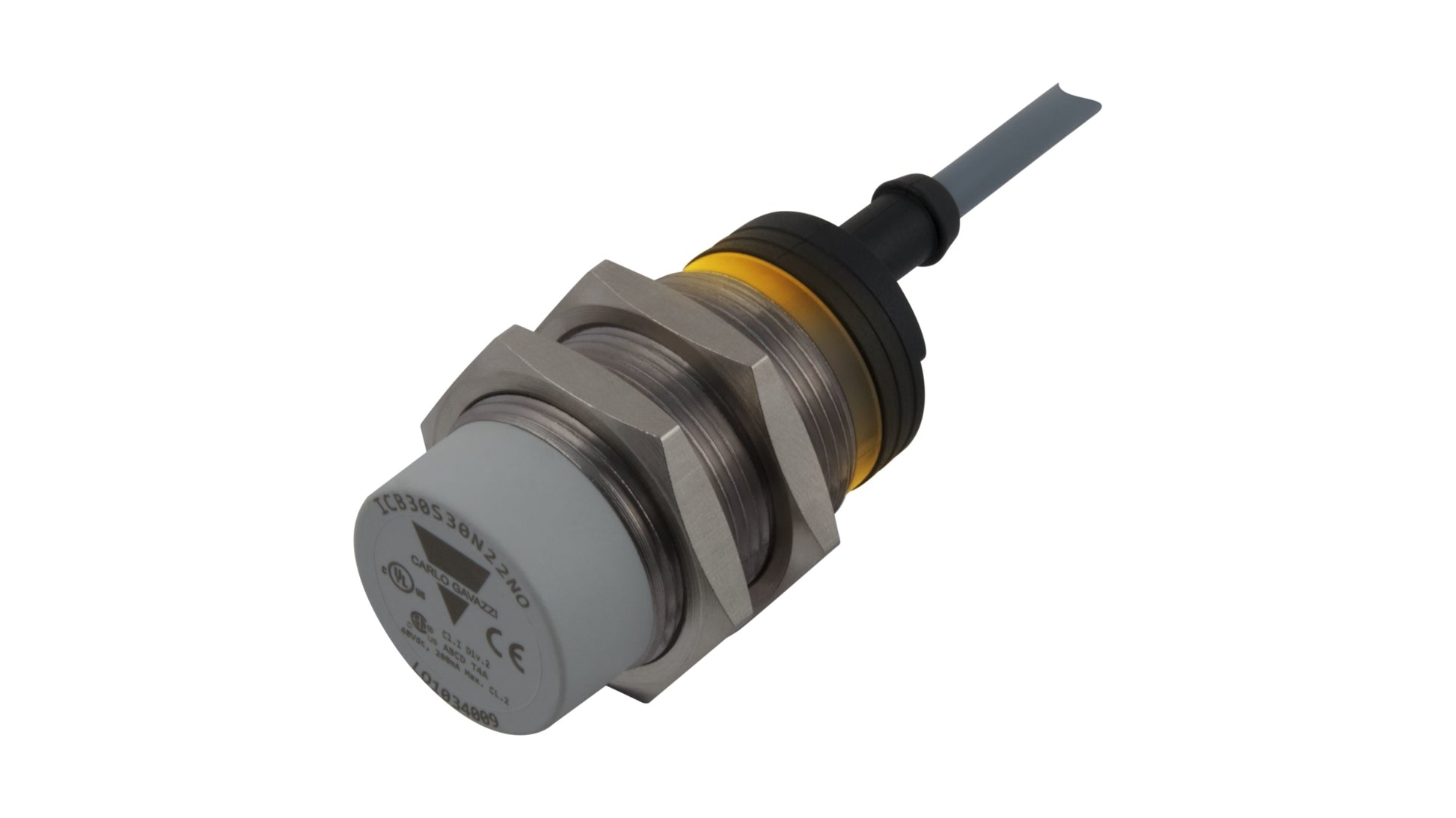 Carlo Gavazzi ICB30 Series Inductive Barrel-Style Inductive Proximity Sensor Code ICB30S30N15NO