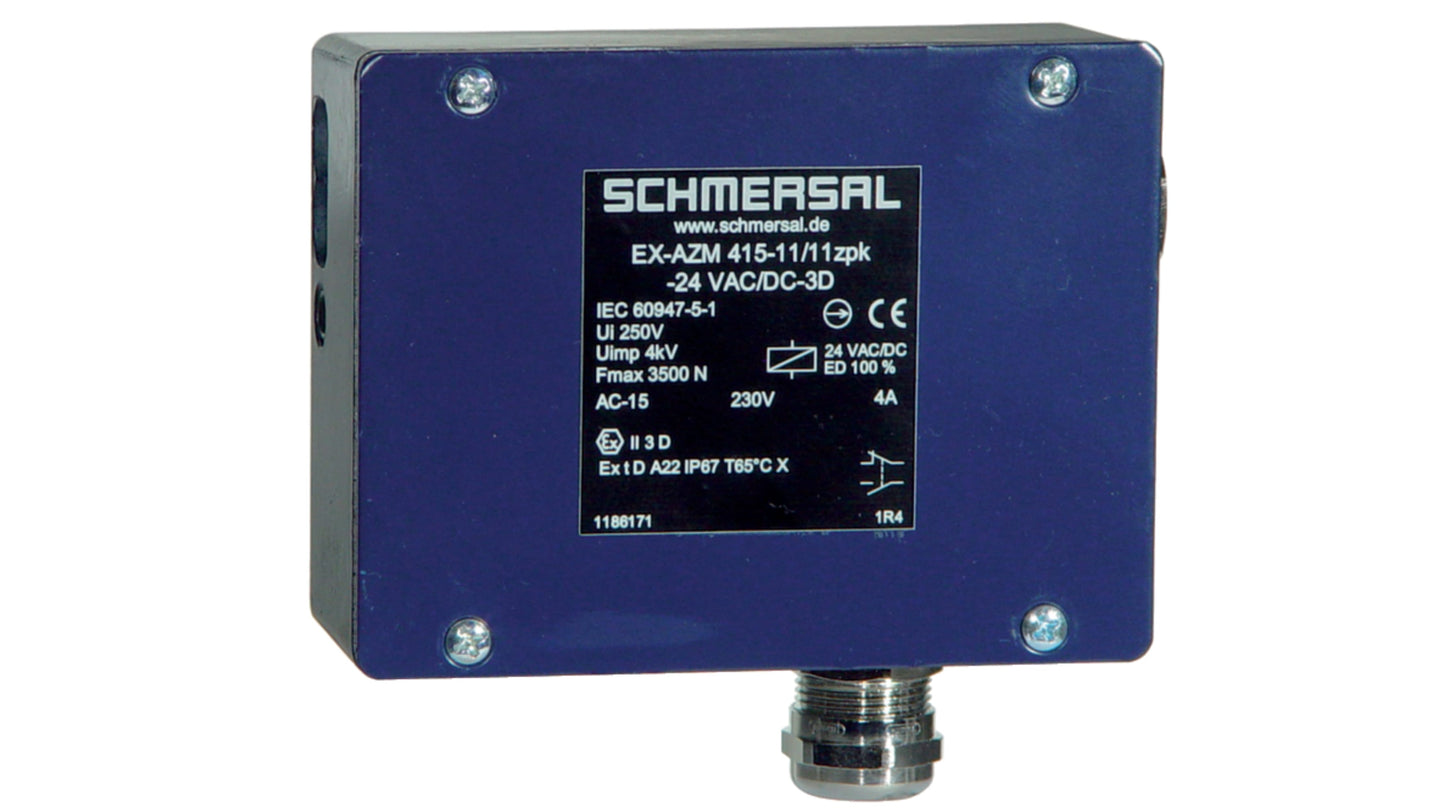 Schmersal EX-AZM 415 Series Solenoid Interlock Switch รหัส EX-AZM 415-02/02ZPK 24VAC/DC-3D