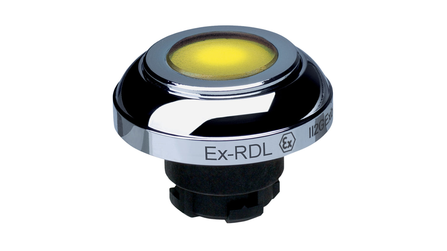 Schmersal EX-RDL Series Yellow Illuminated Momentary Push Button Head รหัส EX-RDLGB