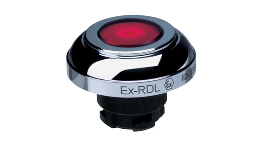 Schmersal EX-RDL Series Red Illuminated Momentary Push Button Head รหัส EX-RDLRT