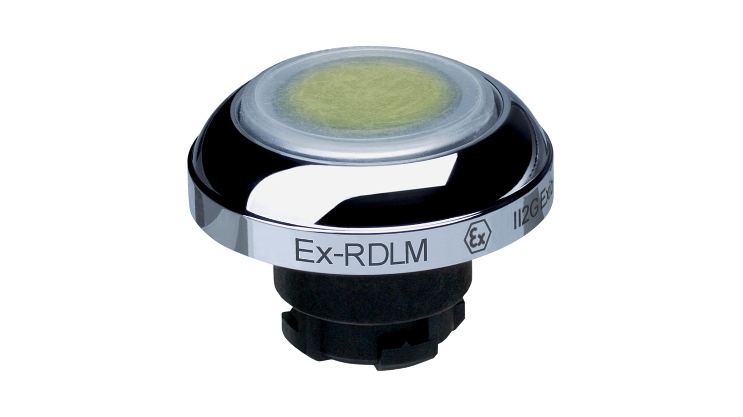 Schmersal EX-RDL Series Yellow Illuminated Momentary Push Button Head รหัส EX-RDLMGB