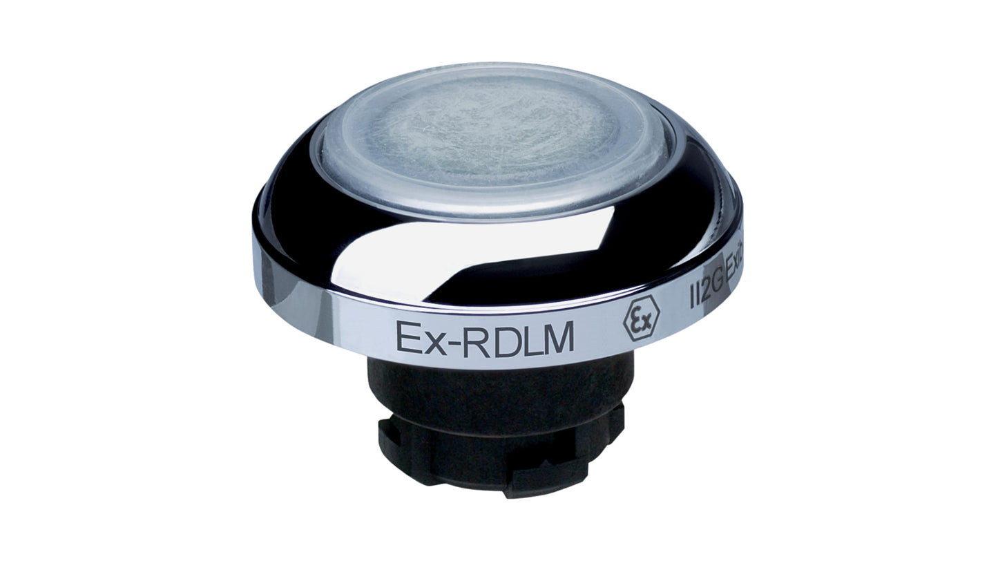 Schmersal EX-RDL Series White Illuminated Momentary Push Button Head รหัส EX-RDLMWS