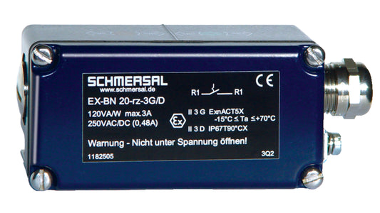 Schmersal Rectangular Magnetic Proximity Sensor 250V ac รหัส EX-BN 20-RZ-3G/D